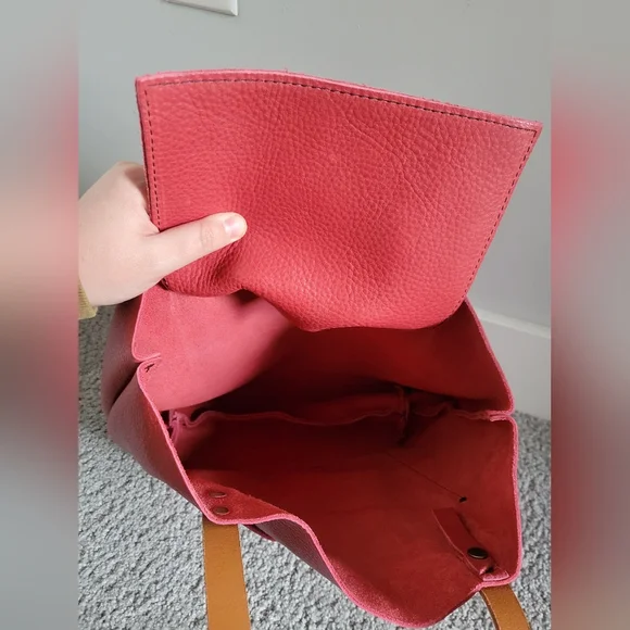 Portland Leather Goods Medium Tote Bag in Flamenco Sugar - Picture 11 of 12